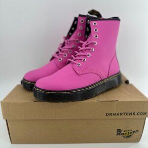 Dr. Martens Zavala Pink Combat Boots - Size 8
